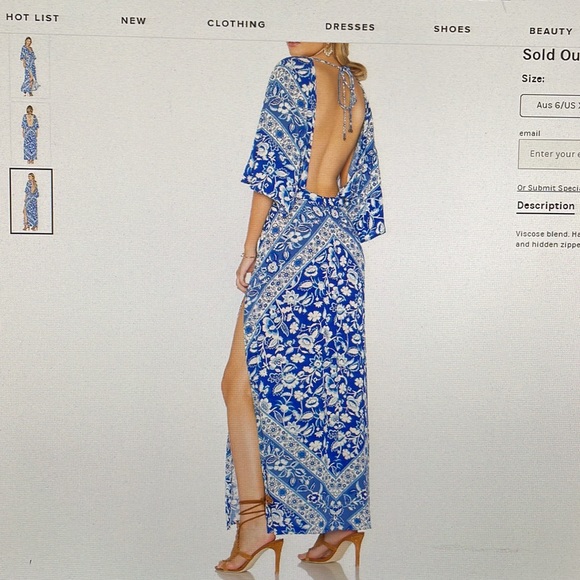 Spell Lolita Cutout Maxi Dress - Picture 3 of 10